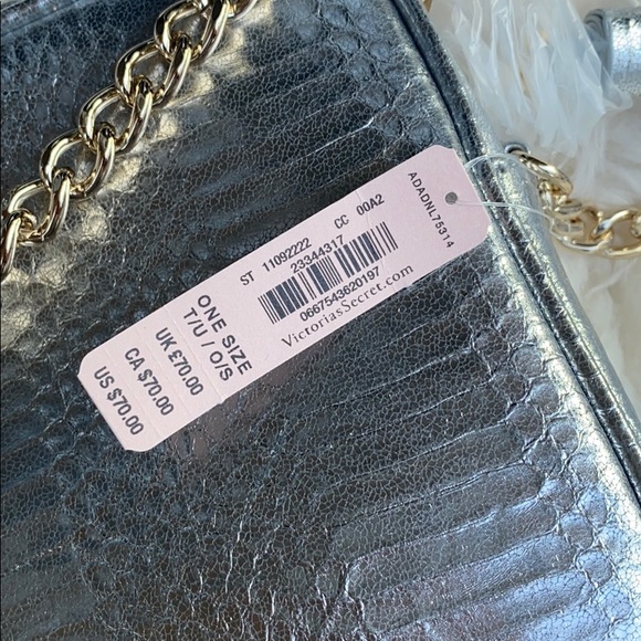 Brand NEW with tagVS Metallic Faux Croc Cross Body - Picture 9 of 11